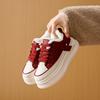 2025 winter velvet little white shoes new Korean version ins female students platform sports board shoes casual shoes HB277-1