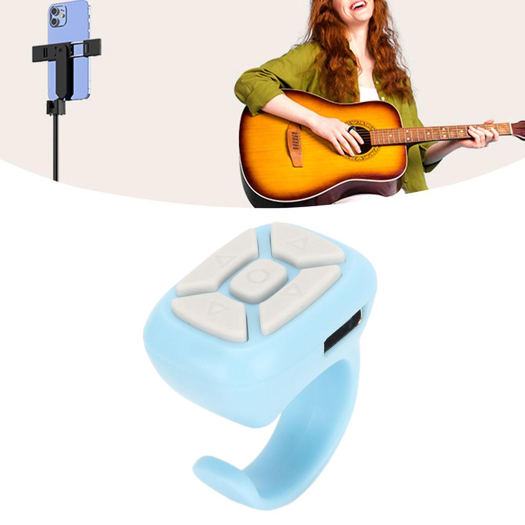 Phone Remote Shutter Multifunctional Remote Control for Smartphone Tablet Turning Pages Shooting Volume Adjust Pause Playback