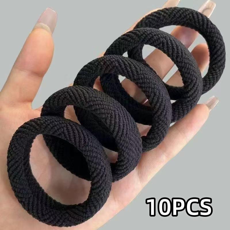 20Pcs High Elastic Hair Rope for Whoen Polychrome Bold Hair Band Thick Seamless Ponytail Rope Rubber Band Daily Hair Accessories