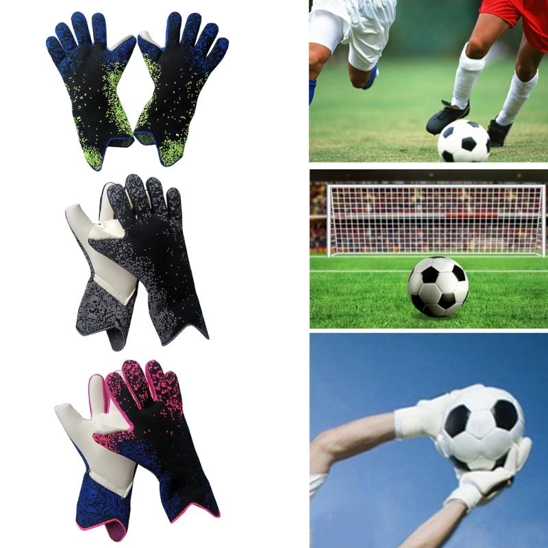Goalkeeper Gloves, Football Glove Goalkeeper Gloves with Fingersave Goalie Gloves Breathable Football Goalkeeping Gloves