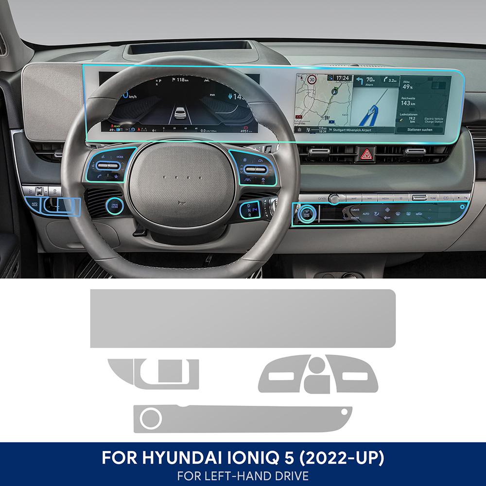 Φιλμ Προστατευτικό Οθόνης TPU Για Hyundai IONIQ 5 2022 2023 2024 2025 2026 Αυτοκίνητο GPS Πλοήγηση Οθόνη Αφής Εσωτερικά Αξεσουάρ