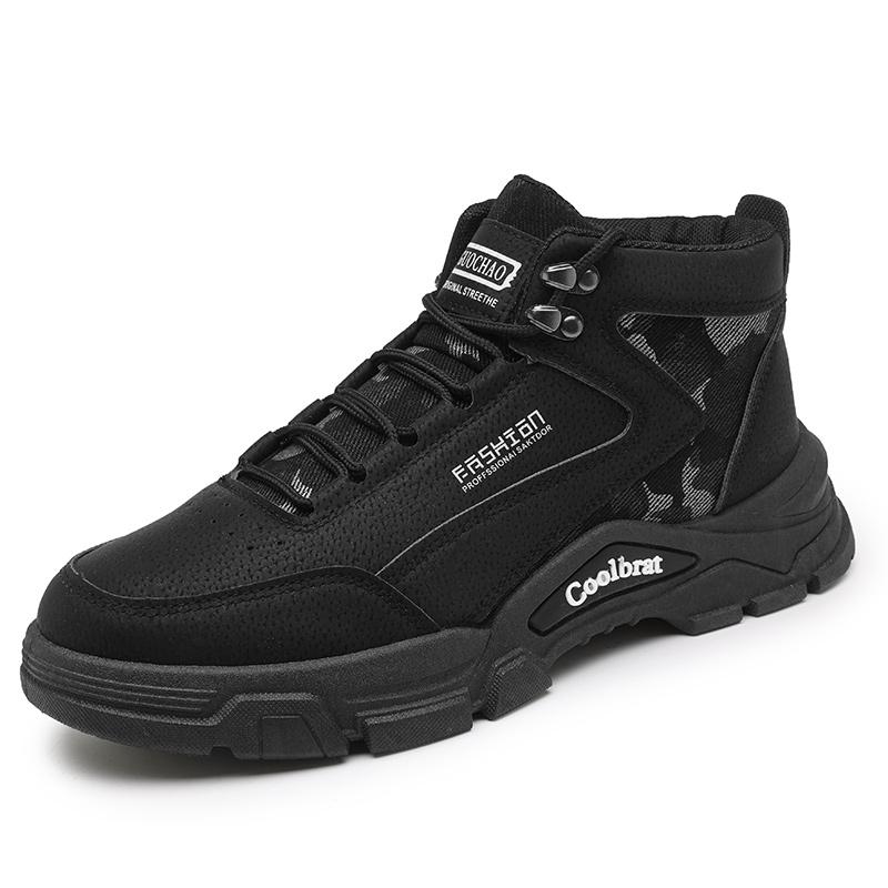 

New comfortable non-slip and anti-puncture construction shoes, hiking men s shoes 40 чорний