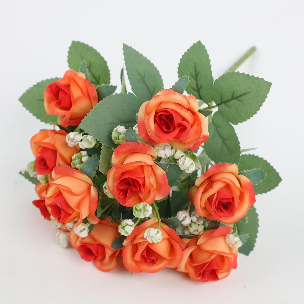 

Искусственные Цветы Домашний Декор Шелковые Розы Свадебные Искусственные Цветы оранжевый