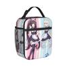 Anime Chocola Vanilla Insulated Lunch Bag Cooler Bag Lunch Container Nekopara Portable Tote Lunch Box Bento Pouch College Travel