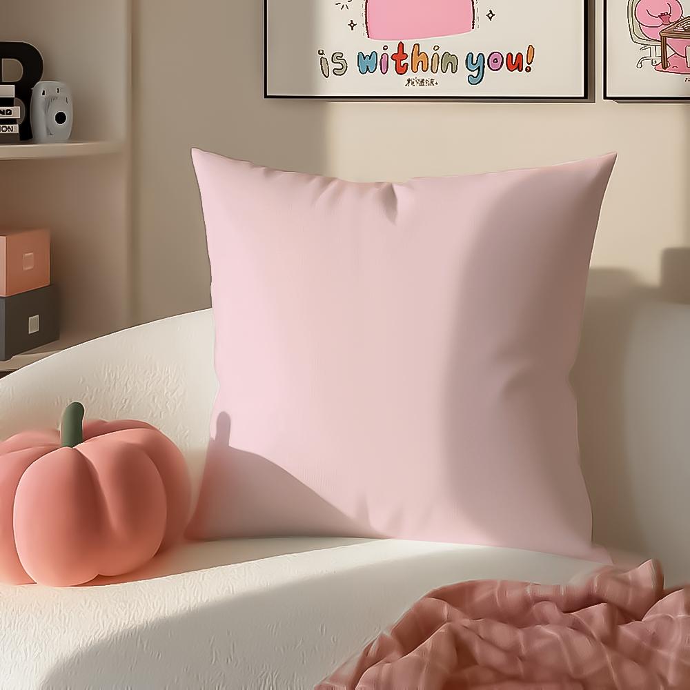 Bright Cheerful Ar Candy Color Cushion Cover Pillowcase Short Plush Invisible zipper Room Sofa Cushion Cover