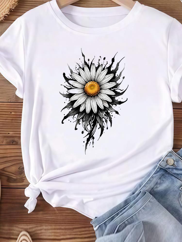 (Asian Size) Women Tee Top Clothing Casual letter cute 90s lovely  Short Sleeve T Shirt Fashion Printed Lady Female Graphic T-shirts