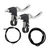 Brake Lever Set Made of Aluminum Alloy, Front And Rear Wheel Brakes Suitable for Professional Use