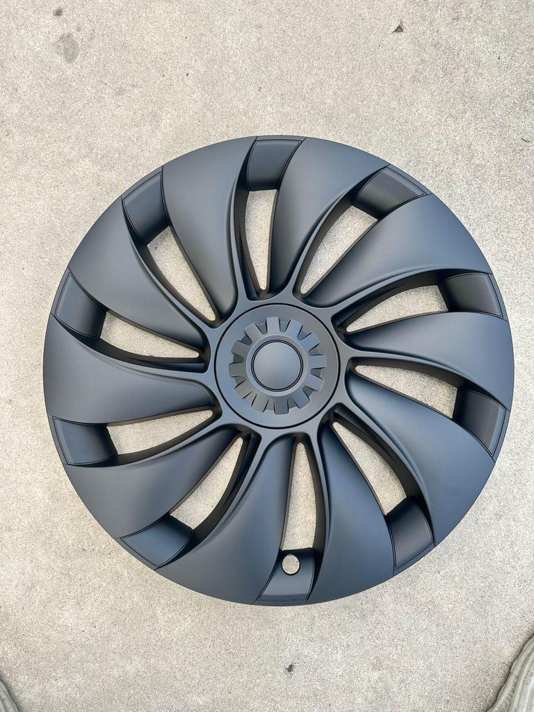 Model Y 19" Cyclone Wheel Hub Covers: Full Wrap, Anti-Scratch, Decorative Modification. Designed for the updated version.