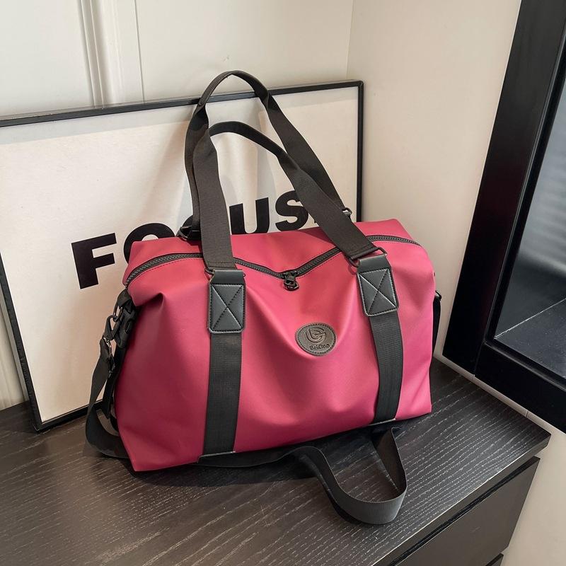 Bolsa de Equipaje Portátil para Viajes de Mujer, Bolso Crossbody de Gran Capacidad para Deportes y Fitness Estilo Coreano, Bolsa de Viaje