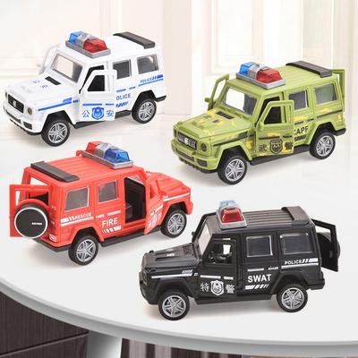 1ks Simulovaná scéna hašení požáru Auto Mini Natahovací Hračka Model Vozidla Natahovací Hasičské Auto Sanitka Pro Děti Chlapci Dárek