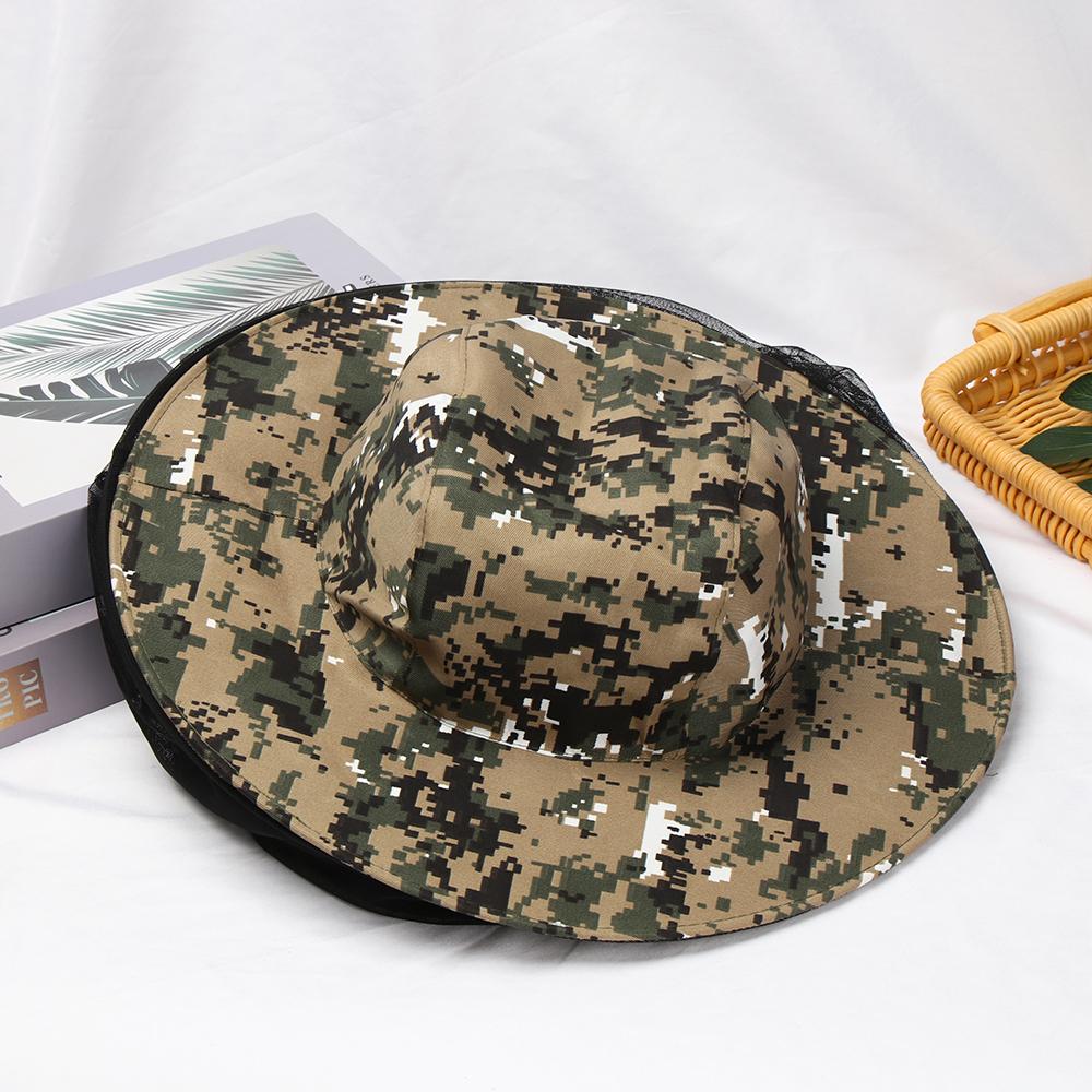 Unisex Bucket Hats Foldable Mosquito Hat With Hidden Net Mesh Repellent Insect Bee Protection Outdoor Sunscreen Fishing Cap