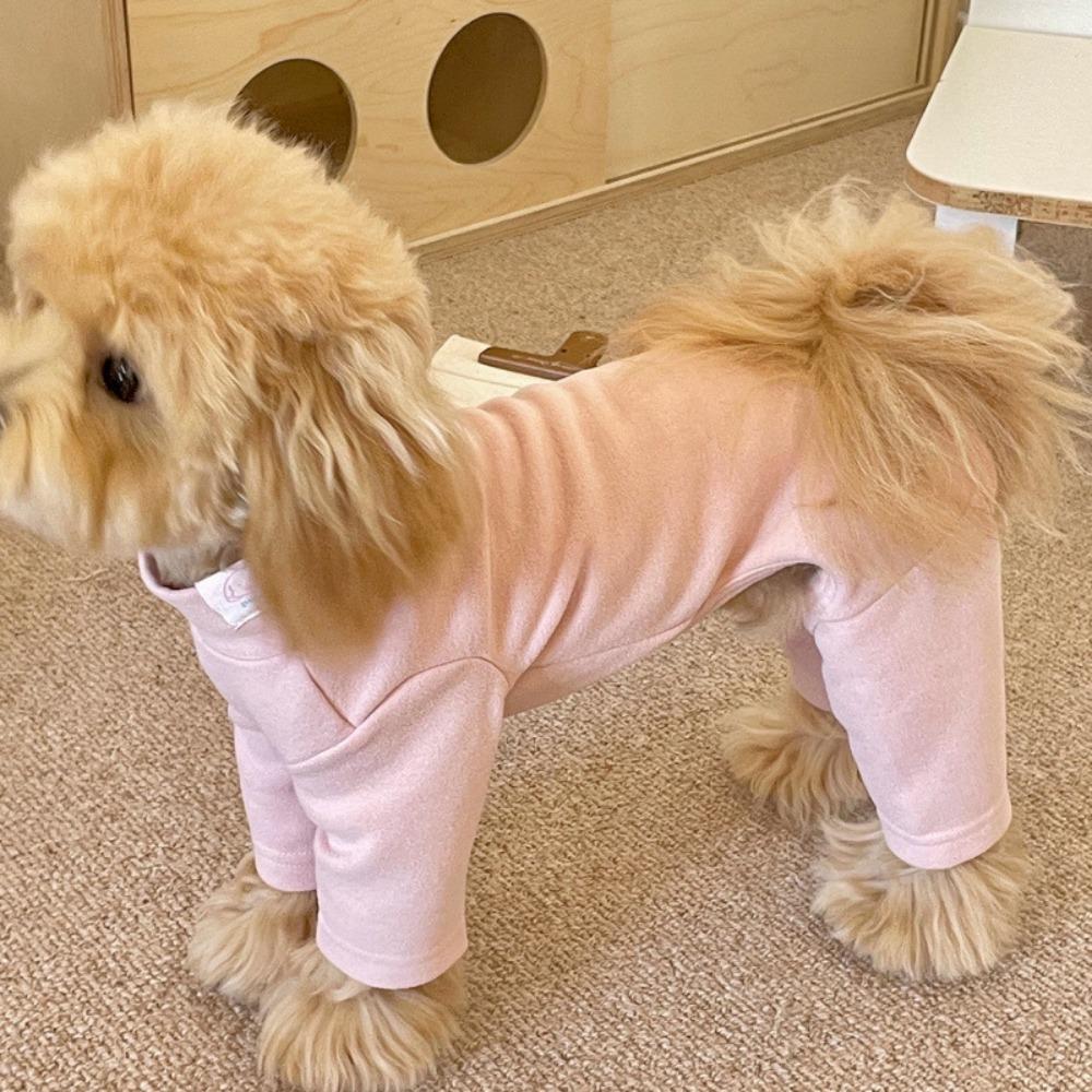 Warm Elastic Pet Jumpsuit Windproof Dog Fleece Pajamas Pet Four Legged Pants Small Medium Dogs