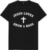 Jesus liebt Drum & Bass Herren T-Shirt