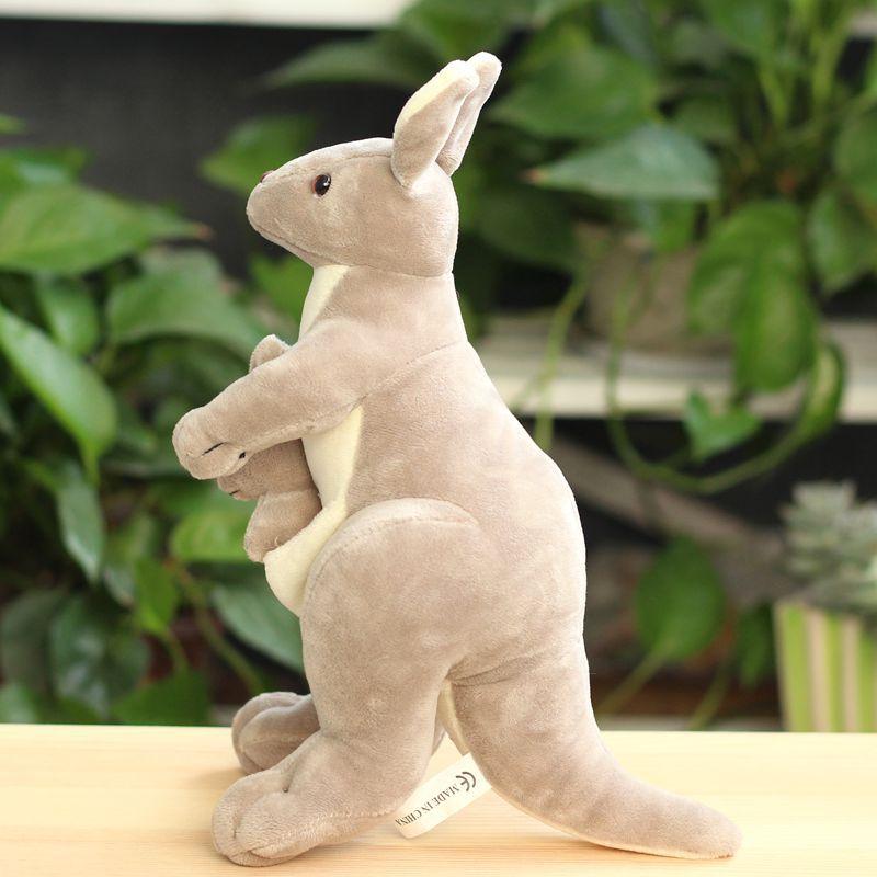 Non-Toxic Mother And Child Kangaroo Plush Toy Set 28Cm Cute Children'S Dolls Pillow Soft Rag Doll Birthday Gift For Kids