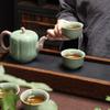 Auspicious Chinese Pottery Tea Set Gift Box