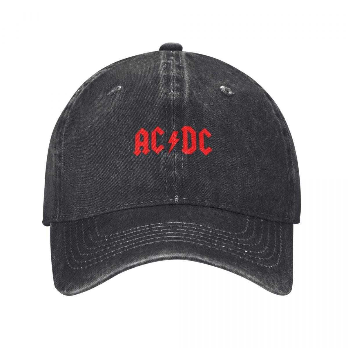 

AC DC сзади в черном цвете Бейсболка Wild Ball Hat Beach Outing Brand Unisex кепка Дизайнерская унисекс женская One Size