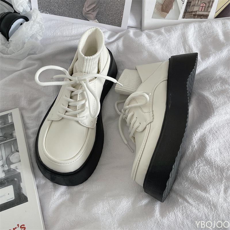 New British Style Leather Shoes Versatile Mary Jane Women's Shoes Fashion Retro Single Shoe Ladies Casual Footwear  Mujer