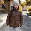 Small down cotton jacket short three-button bread jacket casual jacket stand-up collar down cotton jacket batch