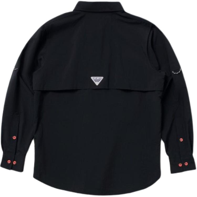 Columbia X Mounster Collaboration SS25 PFG Series Comfortable Simple Versatile Fishing Long Sleeve Shirt Unisex shirts Black XE5187-010