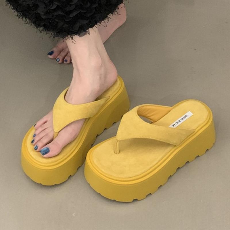 Fashion Flats Platform Women Slippers Clip Toe Fashion Shoes Luxury Dress Woman's Sandals 2025 New Summer Flip Flops Chanclas De Mujer
