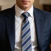 Men Tie Formal Striped Spotted Print Groom Wedding Tie Pointed High-End Style Business Necktie Outfit Accessory
