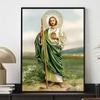 Kit d'Art Diamant Jésus, Peinture Artistique 5D Diamant Complet Christ Point de Croix Artisanat Décoration Murale Maison