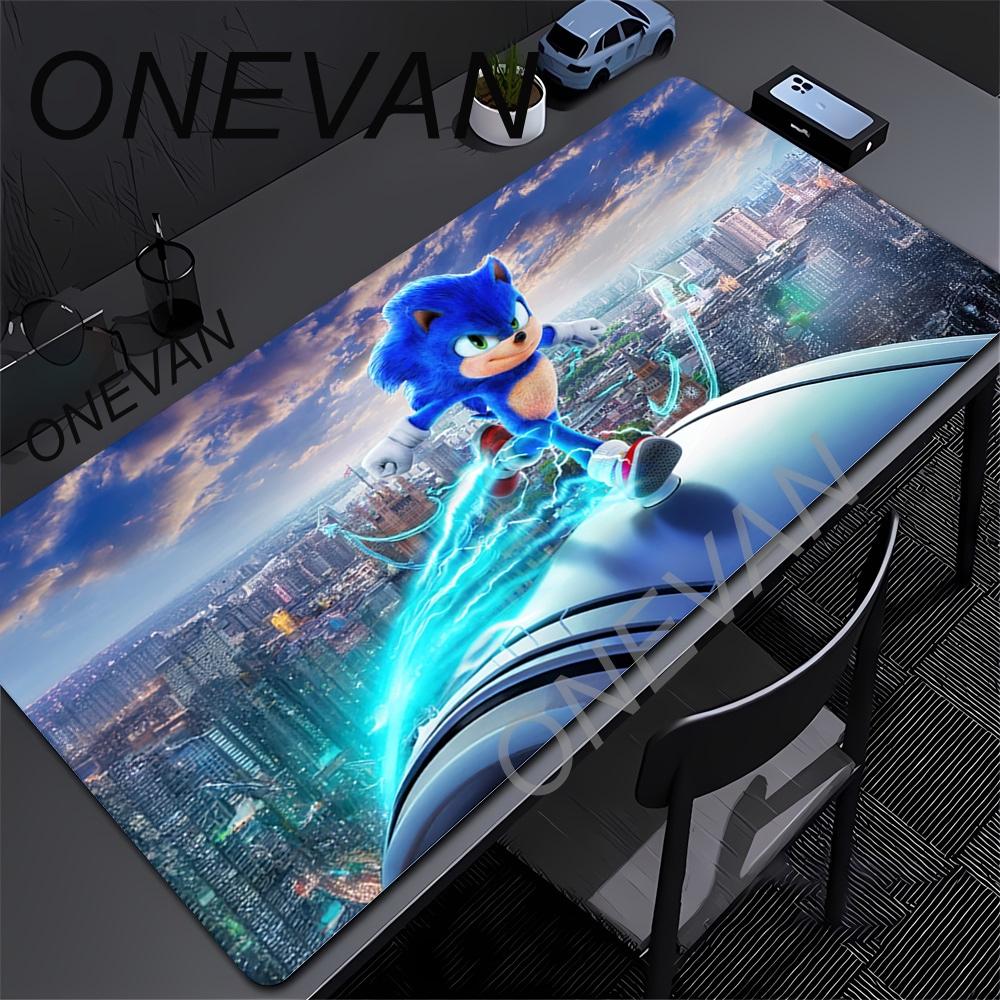 Cute Sonics The Hedgehogs Mousepad HD Printing Computer Gamers Locking Edge Nonslip Mouse Pad XXLxcm Keyboard PC Desk Pads