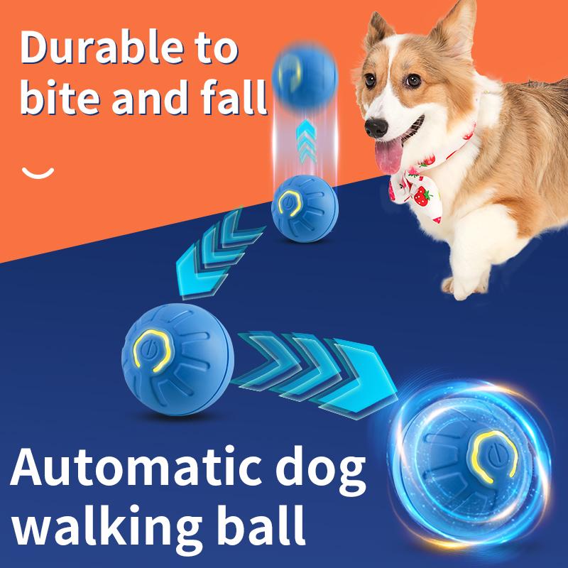 Smart Dog Toy Ball Automatic Rolling Ball Electronic Interactive Pet Toy Cat Balls Training USB for Puppy Birthday Gift Kitten Product
