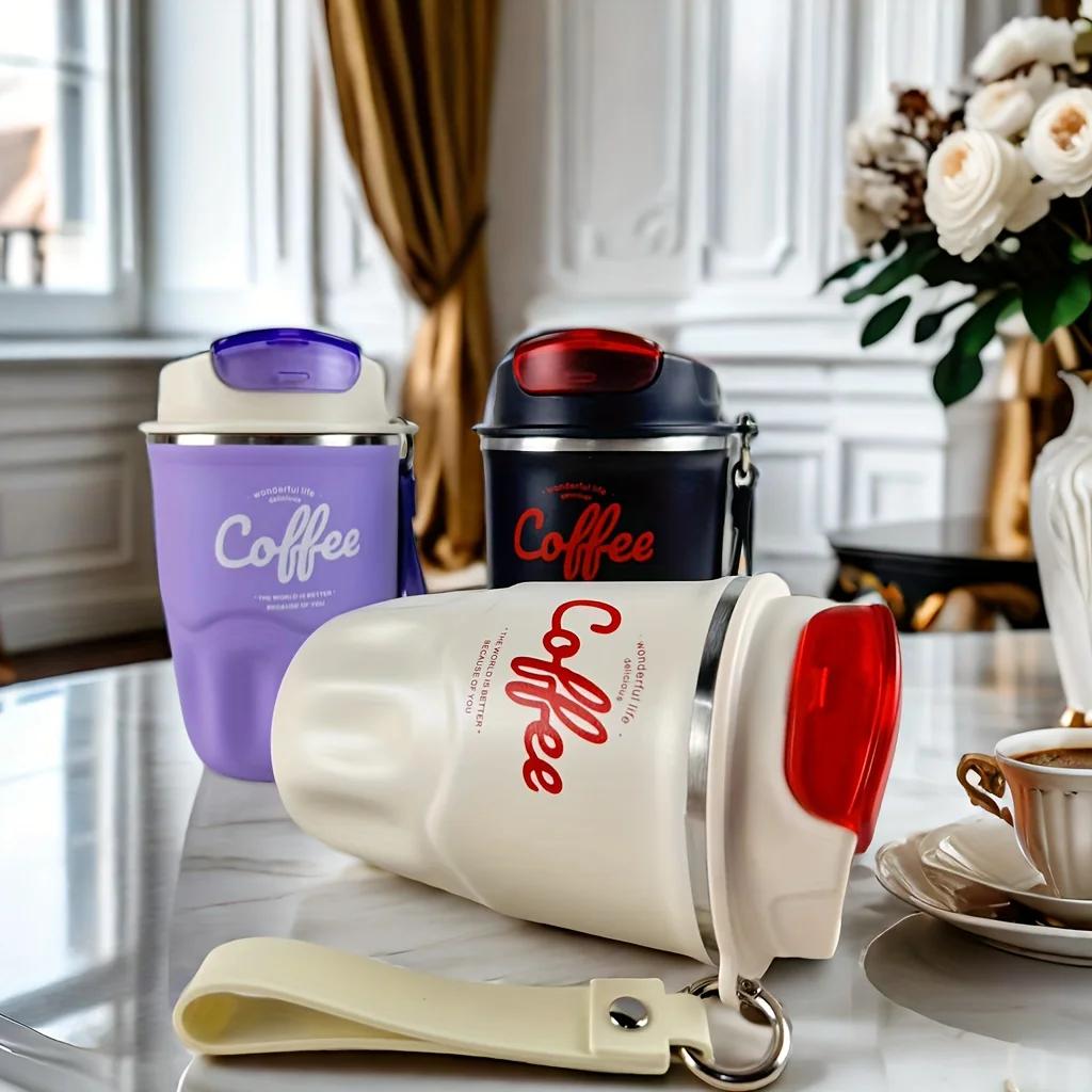 360ml Vysoká krása Mužský a ženský student Auto Voda Dárek Kávový hrnek 304 Nerezový Izolovaný hrnek