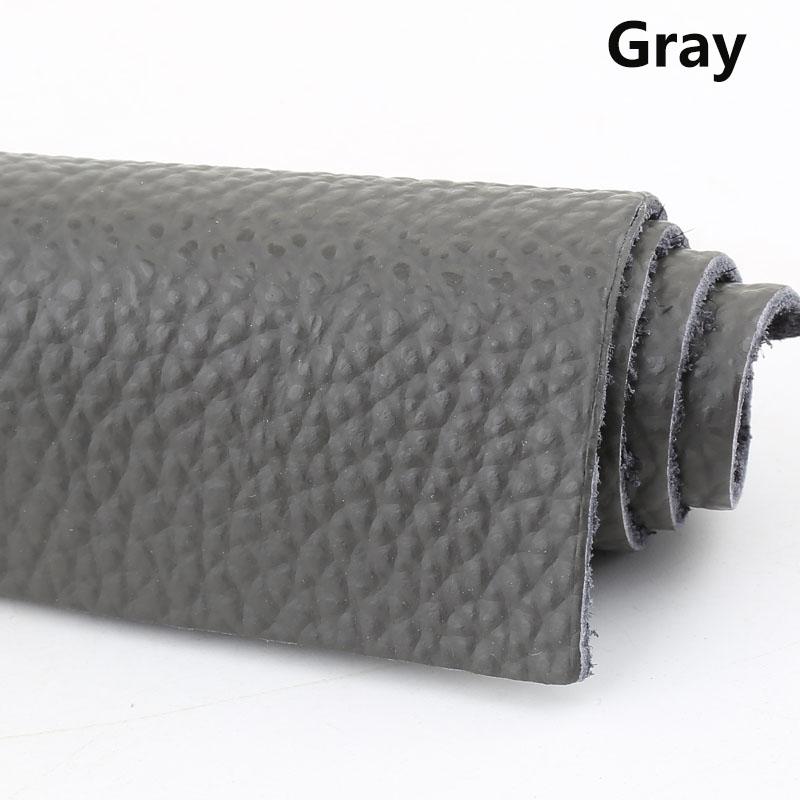 First-layer cowhide leather material, colored litchi pattern soft cowhide leather, handmade DIY fabric, 1.5mm thickness leather