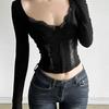 Women's Slim-fit Long Sleeve T-shirt: Pure Desire, Sexy and Trendy High-end Design for Outerwear
