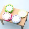 5Pcs New Dollhouse Miniature Patterned Plate Cute Cartoon Dish Plate Model Props Toys For Dollhouse Kitchen Accessories