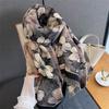 Winter Plum Blossom Pattern Tassel Scarf Mature Imitation Cashmere Shawl Autumn Cold Proof Windproof Scarf Poncho Stoles