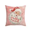 Autumn Letter Santa Claus Pillow Cover Linen Printed Pillow Cushion Cover Home Cushion Cover