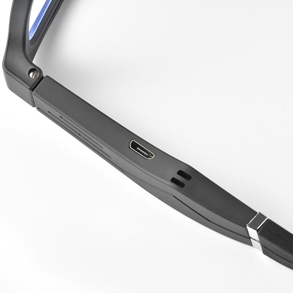 Bluetooth Glasses Blue Light Blocking Bluetooth 5.0 Metal Headphone Glasses for Travel Work
