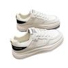 Cowhide version~ leather platform white shoes children's board shoes 2025 autumn new versatile casual sports women's shoes