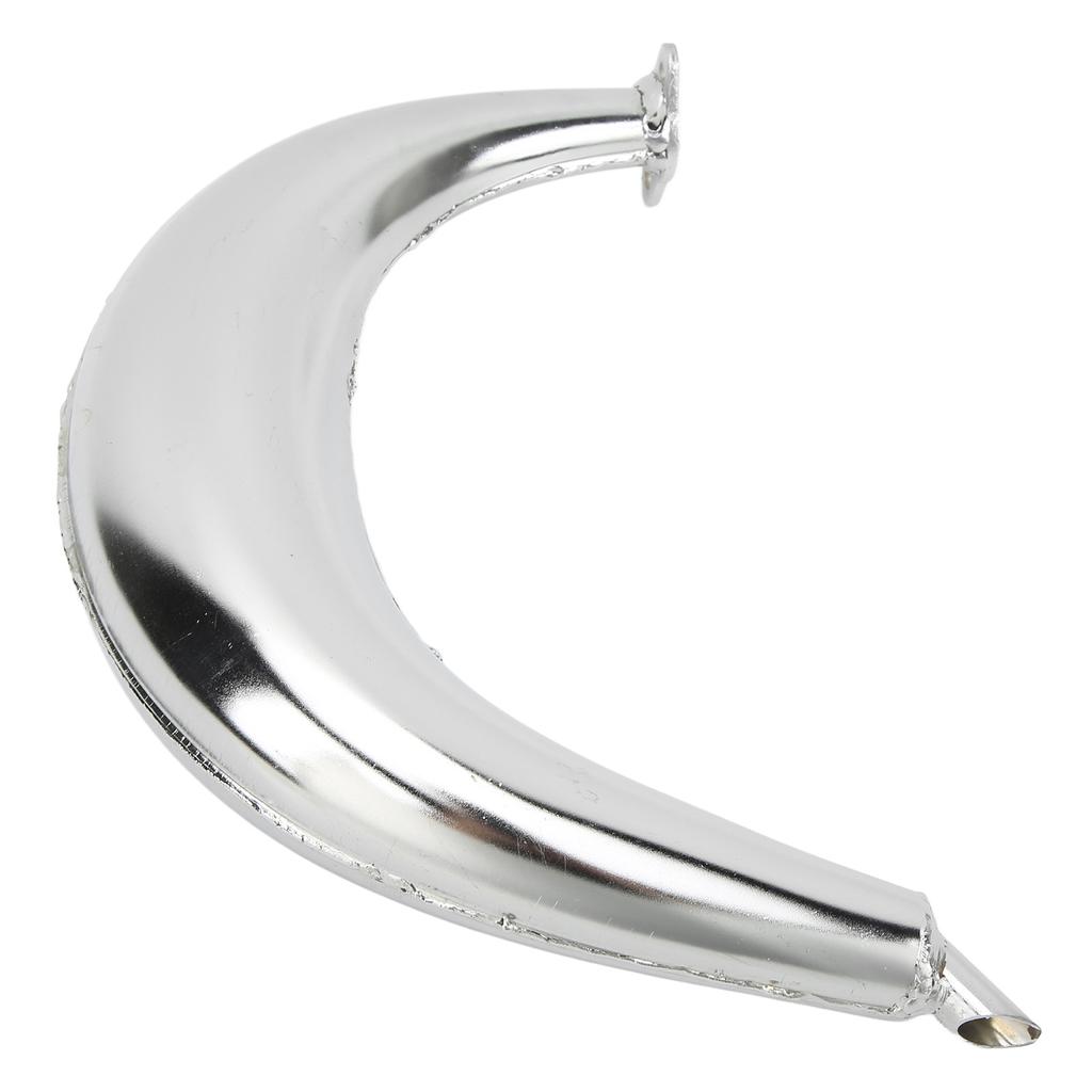 Aluminiumlegierung Auspuffrohr Schalldämpfer Halbmond Bananenform für 49‑80CC 2-Takt Motorräder Motorisierte Fahrräder