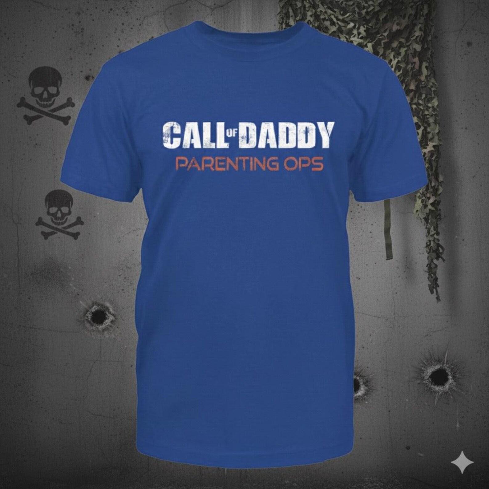 Call Of Daddy Parenting Ops - Distressed Gaming Parody T-Shirt: Funny Gamer Dad Gift 3XL
