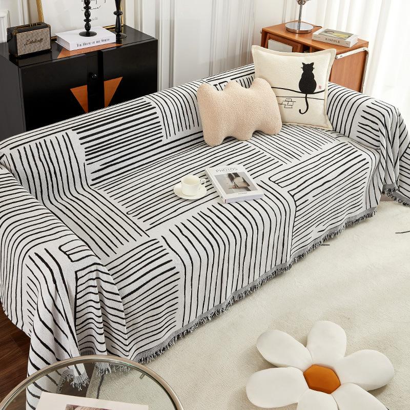 Narzuta na sofę w stylu INS Ręcznik Cztery pory roku Uniwersalny prosty Nowoczesny, odporny na zarysowania Narzuta na całą sofę Uniwersalny narzuta na sofę All-Inclusive