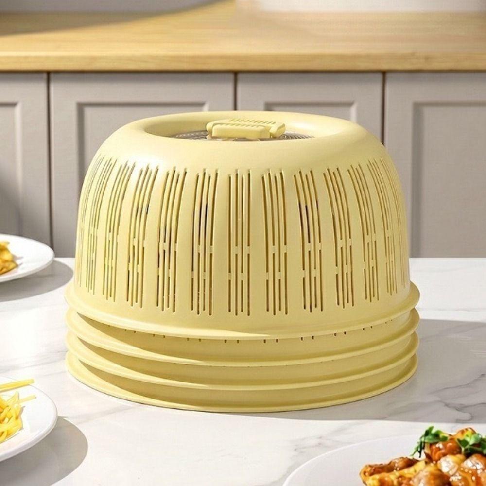 Breathable Anti Fly Mosquito Cover 2-in-1 Food Protection Cover Fruit Basket Dining Table