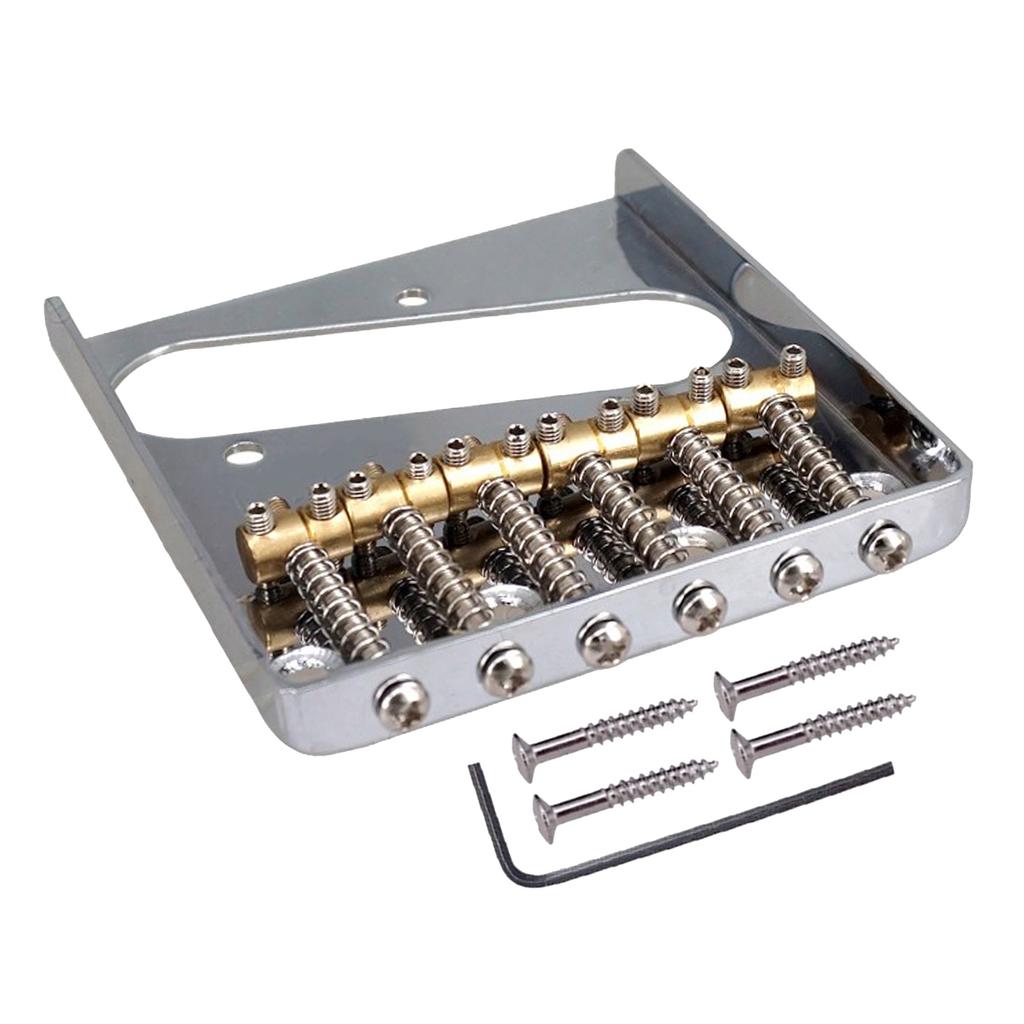 L Shaped Electric Guitar Bridge Saddle Fixing Guitar Bridge Guitar Bridge 6 Strings Electric Guitar Bridge Screws Set