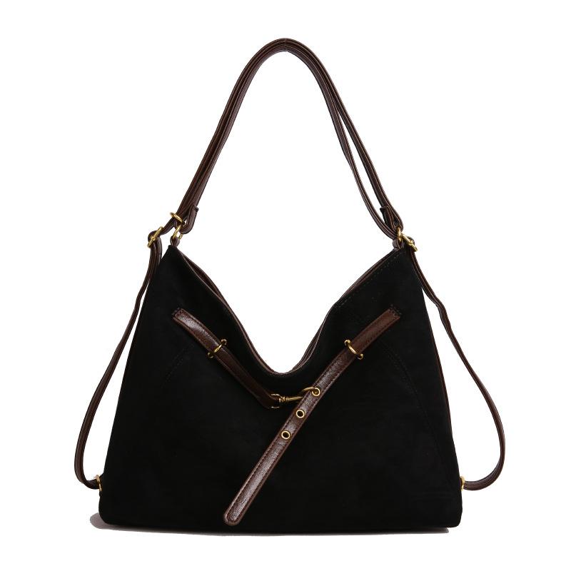 Tote bag women's new retro simple shoulder bag bag high-end large-capacity dual-purpose backpack