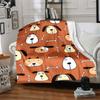 1pc Dogs, Bones Blanket Warm, Cozy, And Soft, Suitable for Sofas, Beds, Cars, And Office Use.Perfect for Camping And Travel, Making It a Great Gift fo