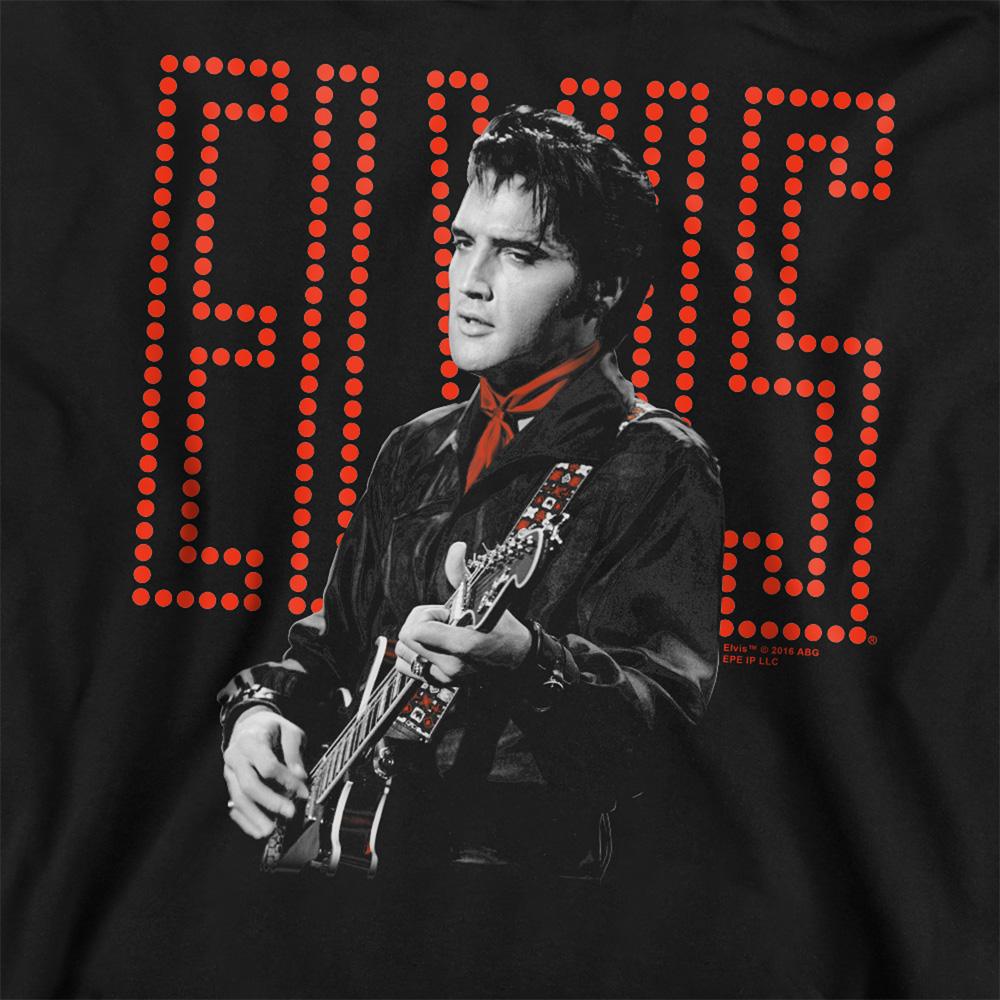 Elvis Presley Unisex Adult Red Guitarman Sweatshirt