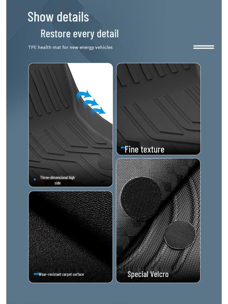 Eco-friendly TPE floor, trunk, and seat back mats for the 2023 Buick Encore Plus.