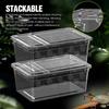 Breathable Reptile Breeding Box  For Lizards Geckos Snakes Spiders Scorpions Beetles Centipedes