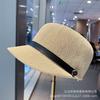 Belt Cap Women's Summer Linen Solid Color Breathable Equestrian Hat British Trend Sun Hat