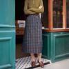 Simpeulleteulo Sr_High-Waisted Plaid Skirt_2Color