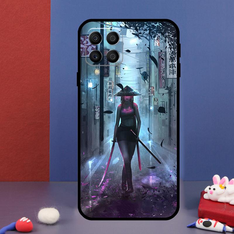 Anime Girl Samurai For Samsung Galaxy M14 M34 M54 M33 M13 M23 M53 M15 M55 M31 M51 M20 M30s M32 M52 Phone Case