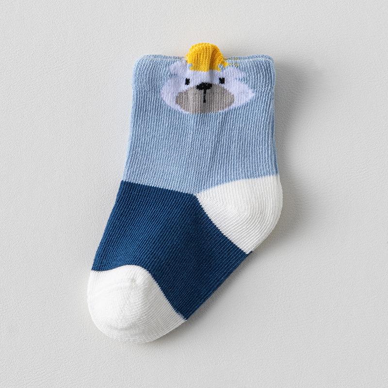 Cute Kids Socks For Boys Cotton Children Sock Casual Cartoon Car Autumn Spring Warm Children Middle Tube Socks 0-5Years